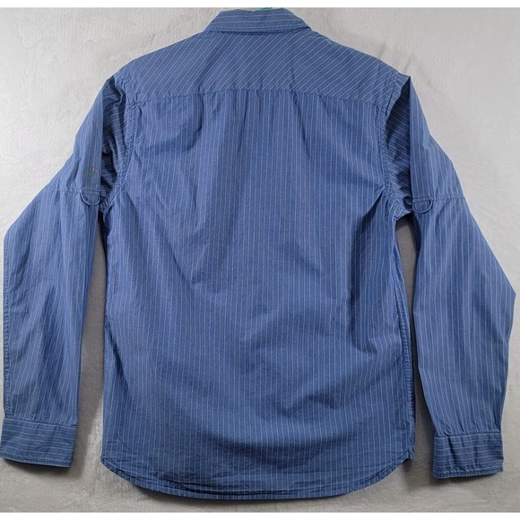 SCOTCH & SODA Large Men's Long Sleeve Button Down Shirt With Locker Loops Stripe - Picture 10 of 13